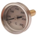 Termómetro para puerta de horno con vaina de 50 mm, escala 0ºC + 300ºC